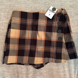 Plaid Skort